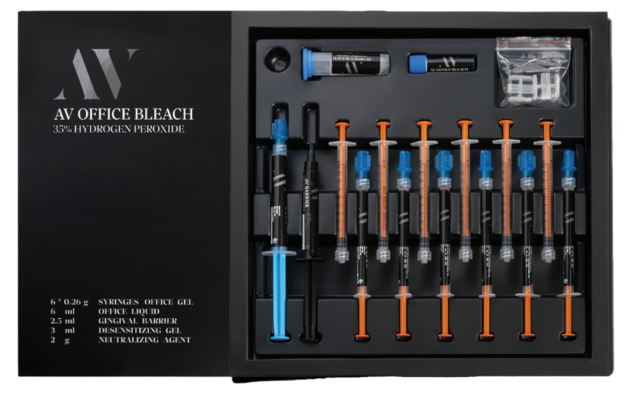 کیت بلیچینگ آفیس 35% سه بیمار ای وی AV Office Bleach Kit